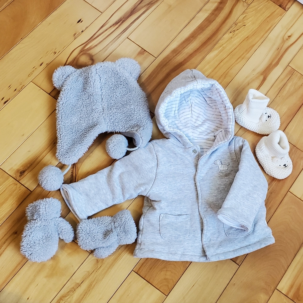 3-6 Month Grey Winter Bundle